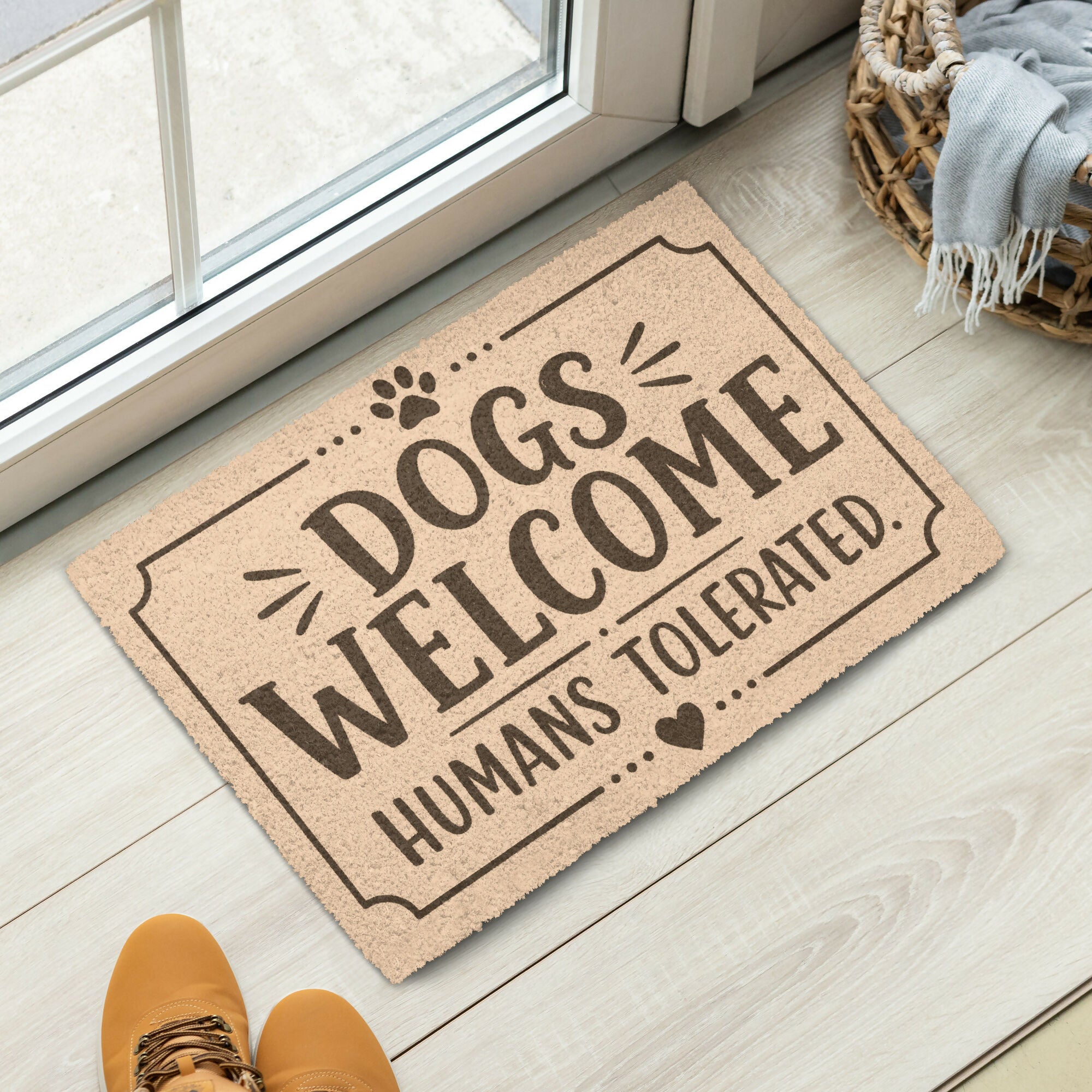 Dogs Welcome Humans Tolerated Mat