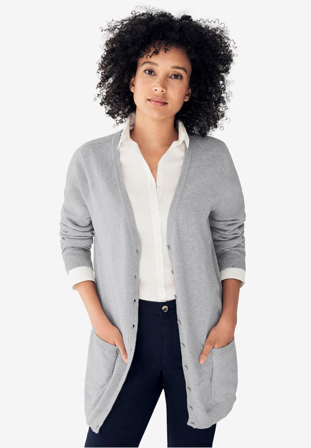 plus Size Boyfriend Cardigan