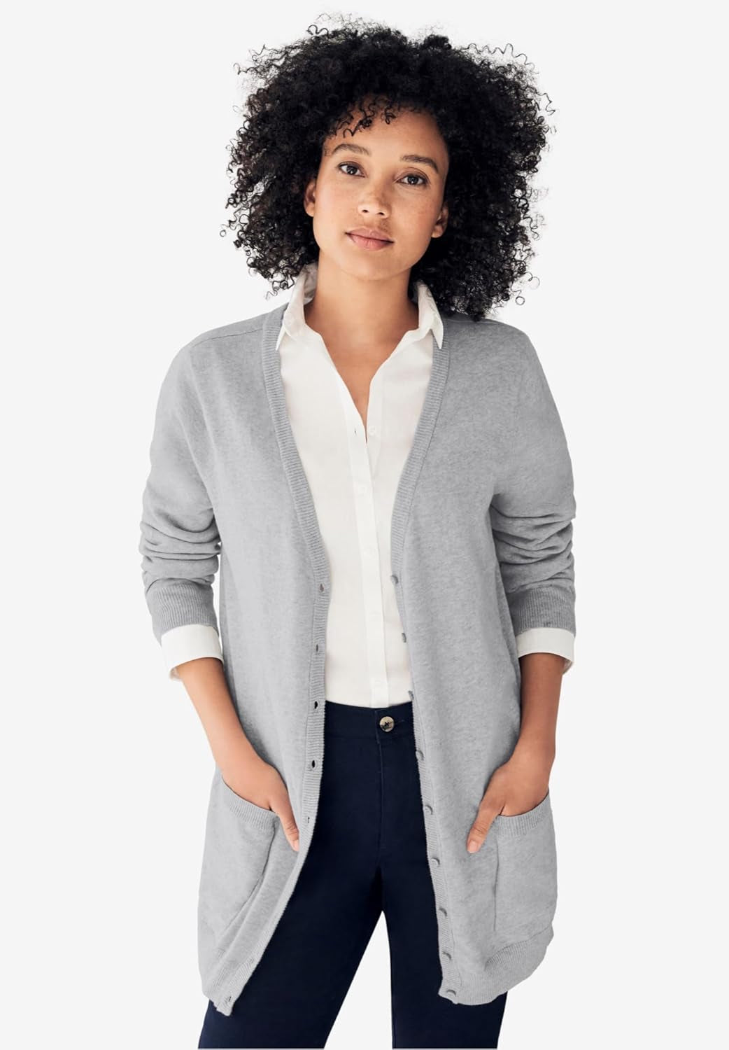 plus Size Boyfriend Cardigan