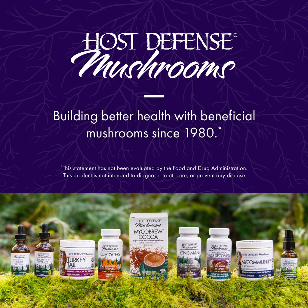 Host Defense Mycobotanicals Brain* Capsules - 60 Capsules (30 Servings)