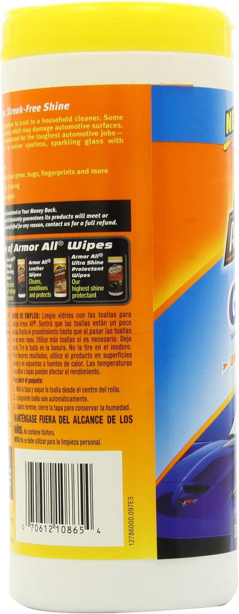 Glass Wipes, Car Glass Wipes Leave Streak Free Shine on Glass Including Tinted Glass, 25 Count