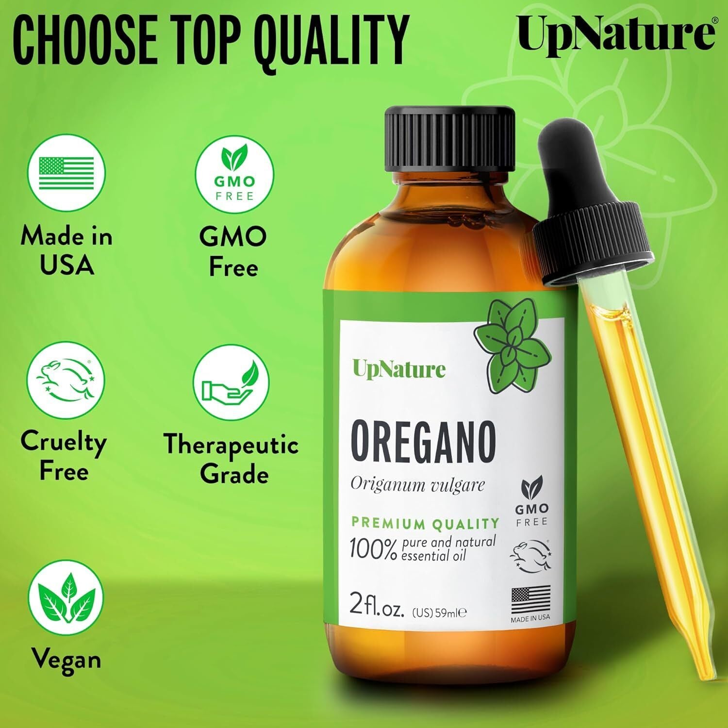 Oregano Essential Oil - 2 oz - 100% Pure and Natural