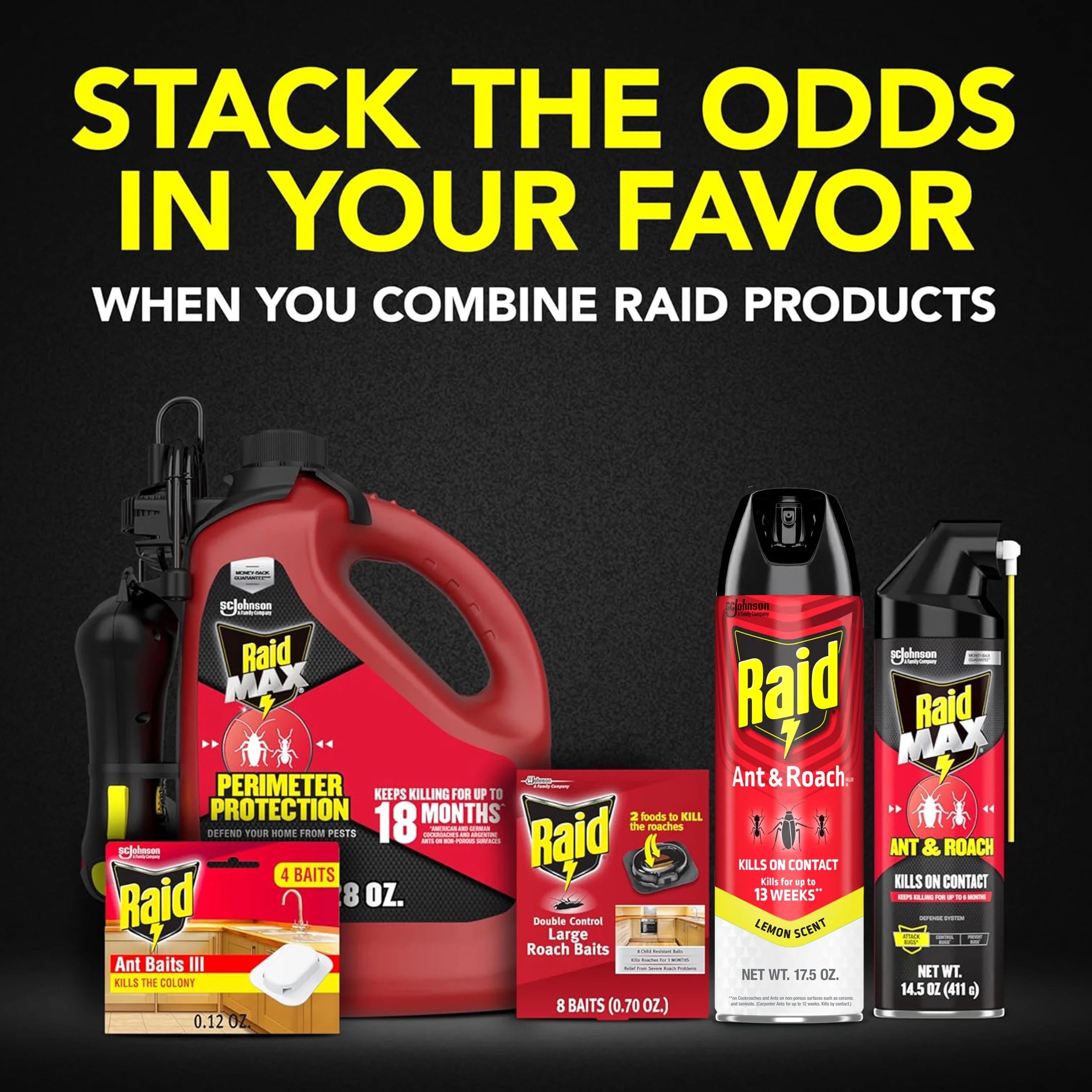 (3 Pack)  Ant and Roach Insect Killer Aerosol Insecticide, Lemon Scent, 17.5Oz