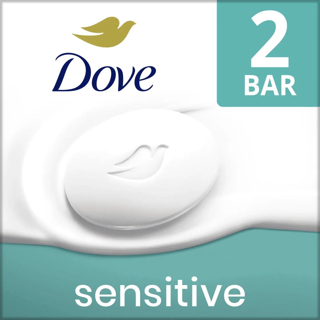 Beauty Bar Women'S Bath Soap Sensitive Skin, 3.75 Oz 2 Bars