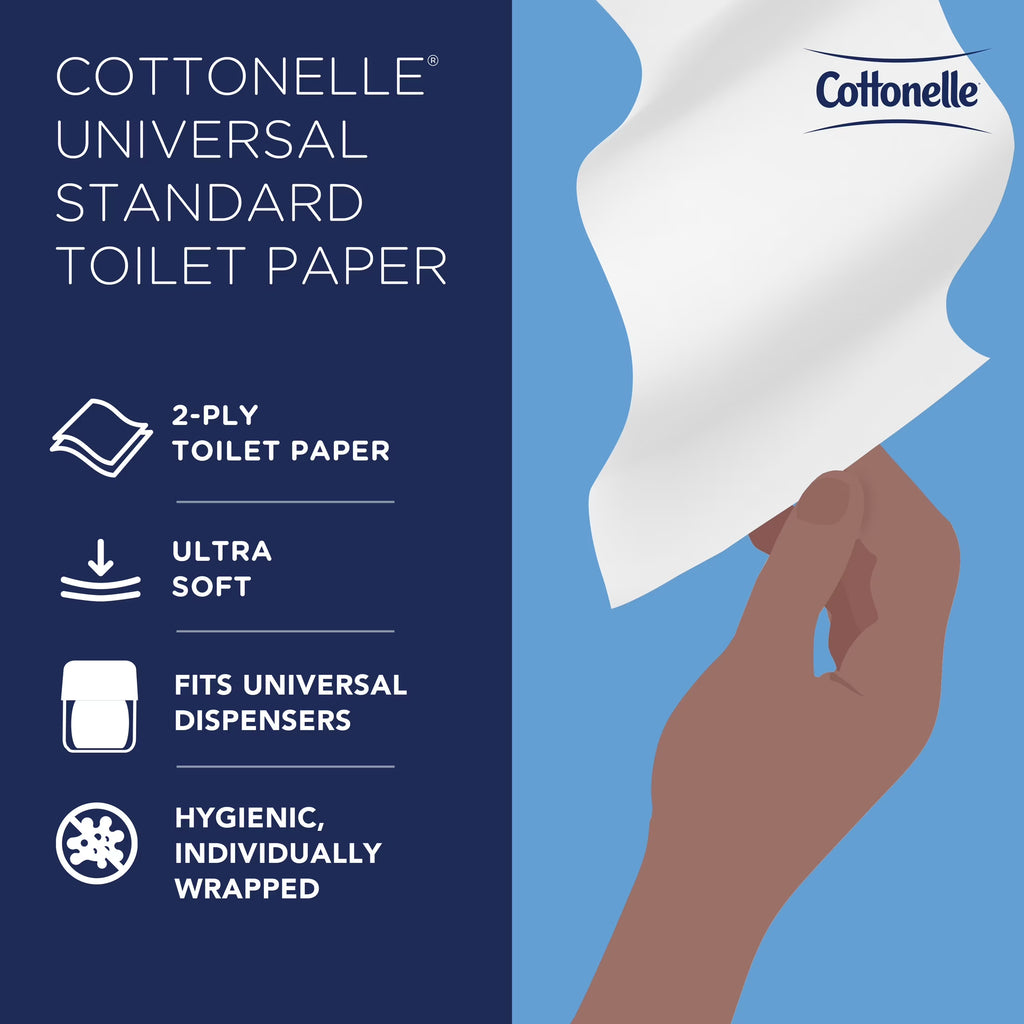 Professional Standard Roll Toilet Paper, Bulk (17713), 2-Ply, White (60 Rolls of 451 Sheets, 27,060 Sheet Total)