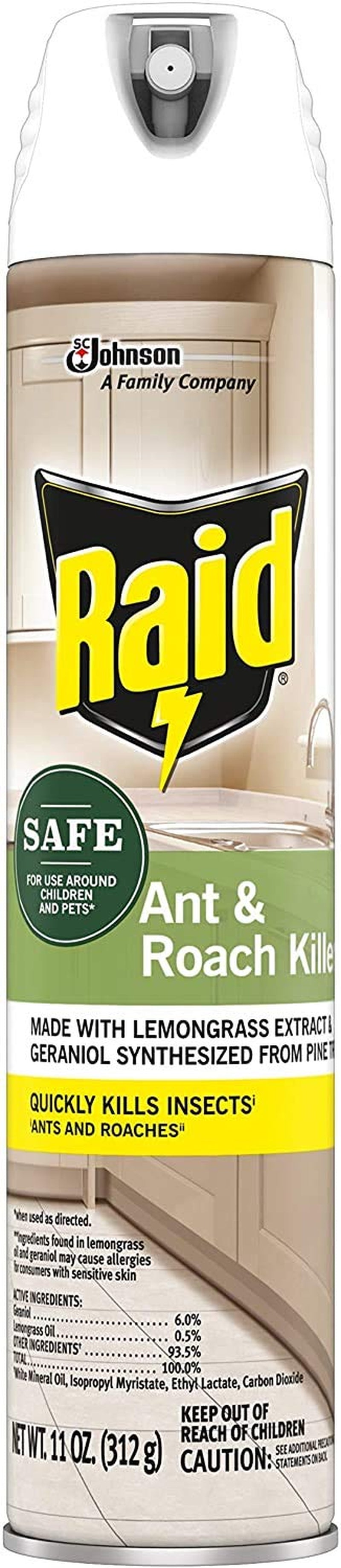 Ant and Roach Killer Aerosol Spray with Essential Oils (11 Ounce (Pack of 2))