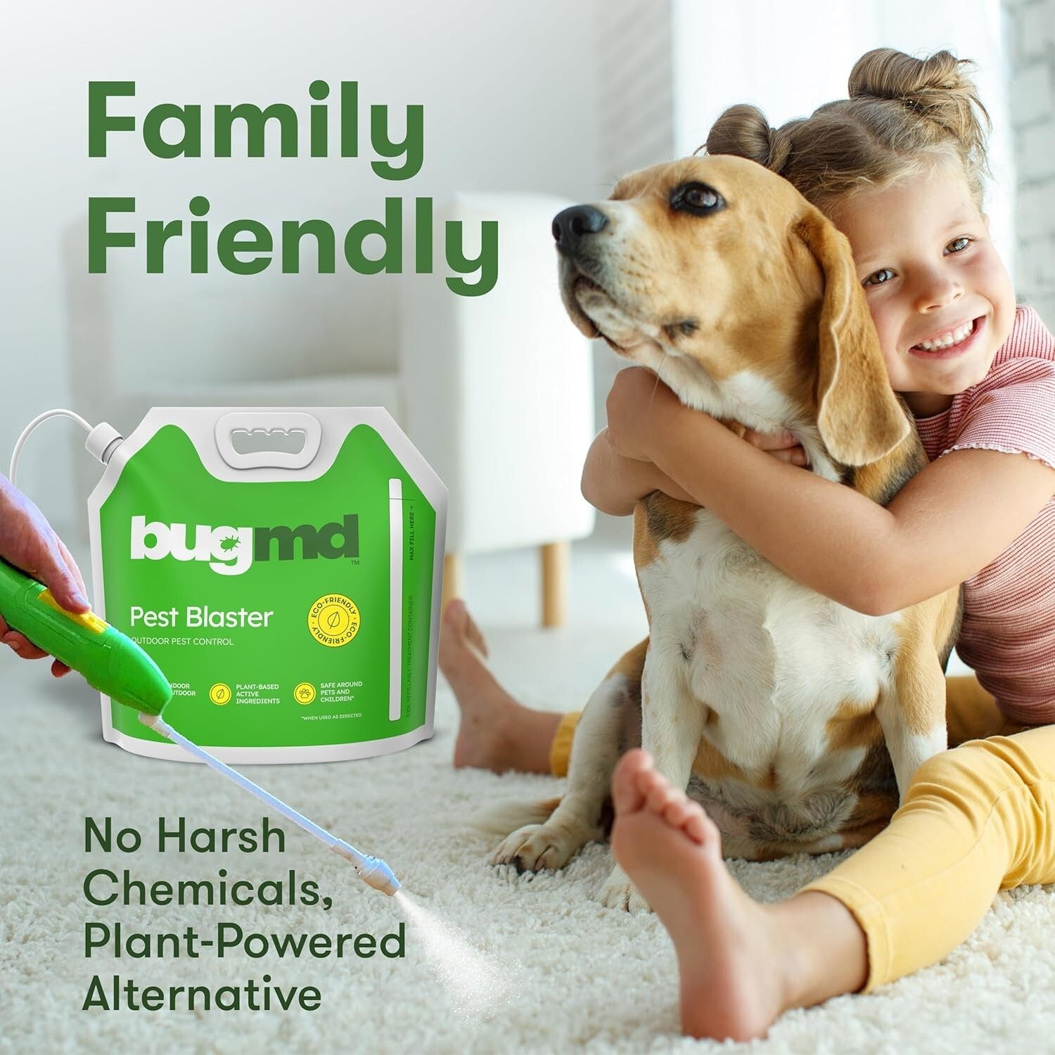 Bugmd Pest Control Essential Oil Concentrate for Home Bed Bug Spray 3.7Oz 1-2PCK