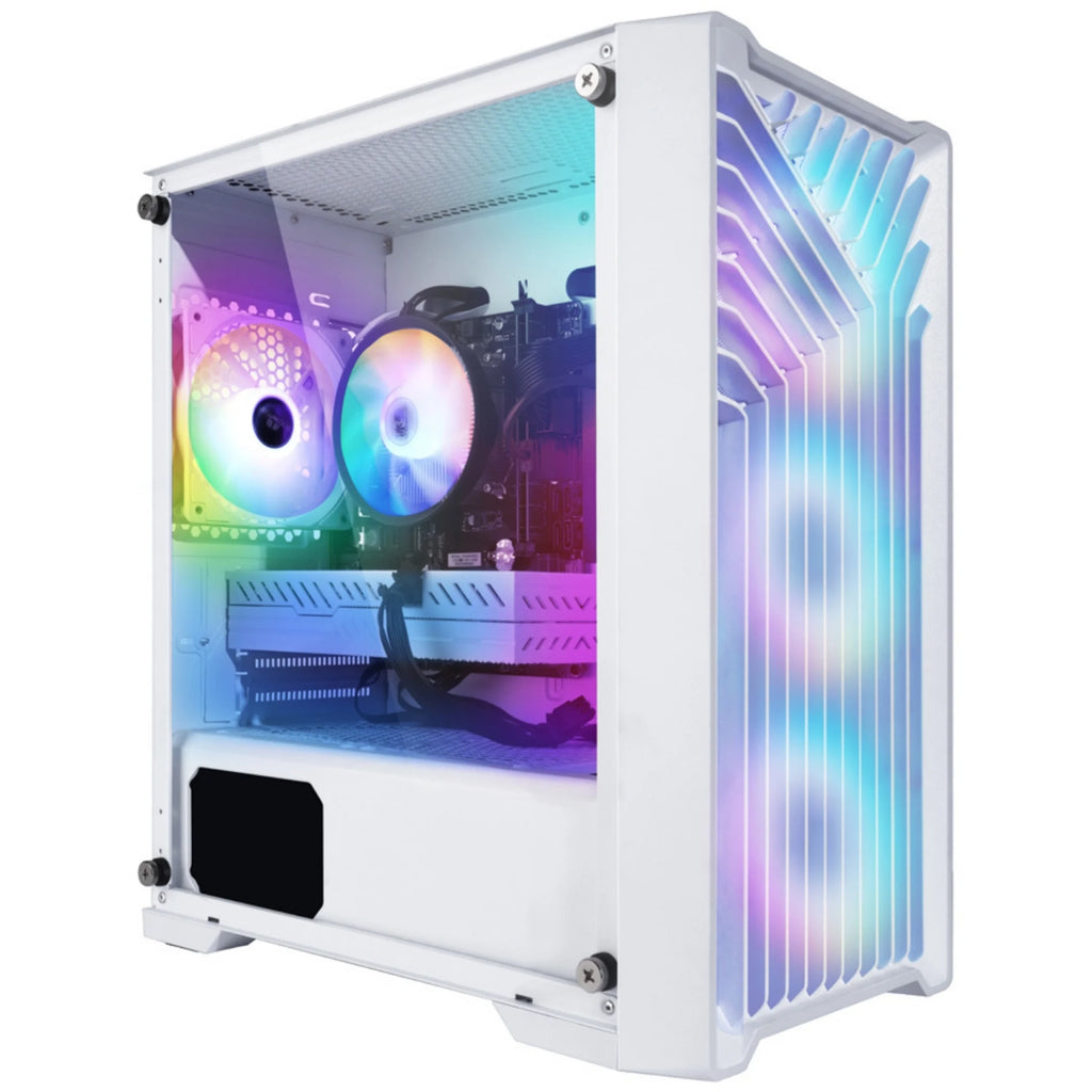 Eclipse ATX Gaming Desktop, Intel Core I7-4790, 16GB RAM, 1TB SSD + 1TB HDD, White