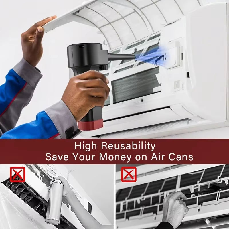 Compressed Air Can for Computers ,Electric Air Blower Computer Cleaning,Cordless Air Dust Cleaner for PC Keyboard Crumbs
