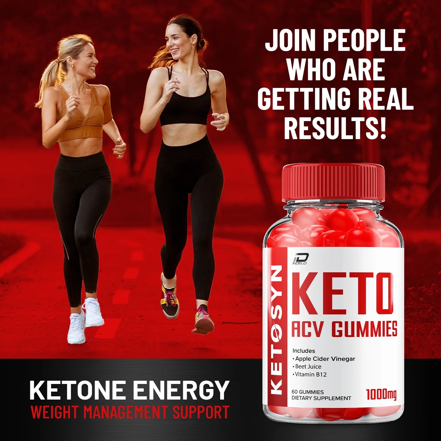 Gummies -  Apple Cider Vinegar Gummy Supplement for Energy -  Keto Gummies Dietary Supplement (60 Gummies)
