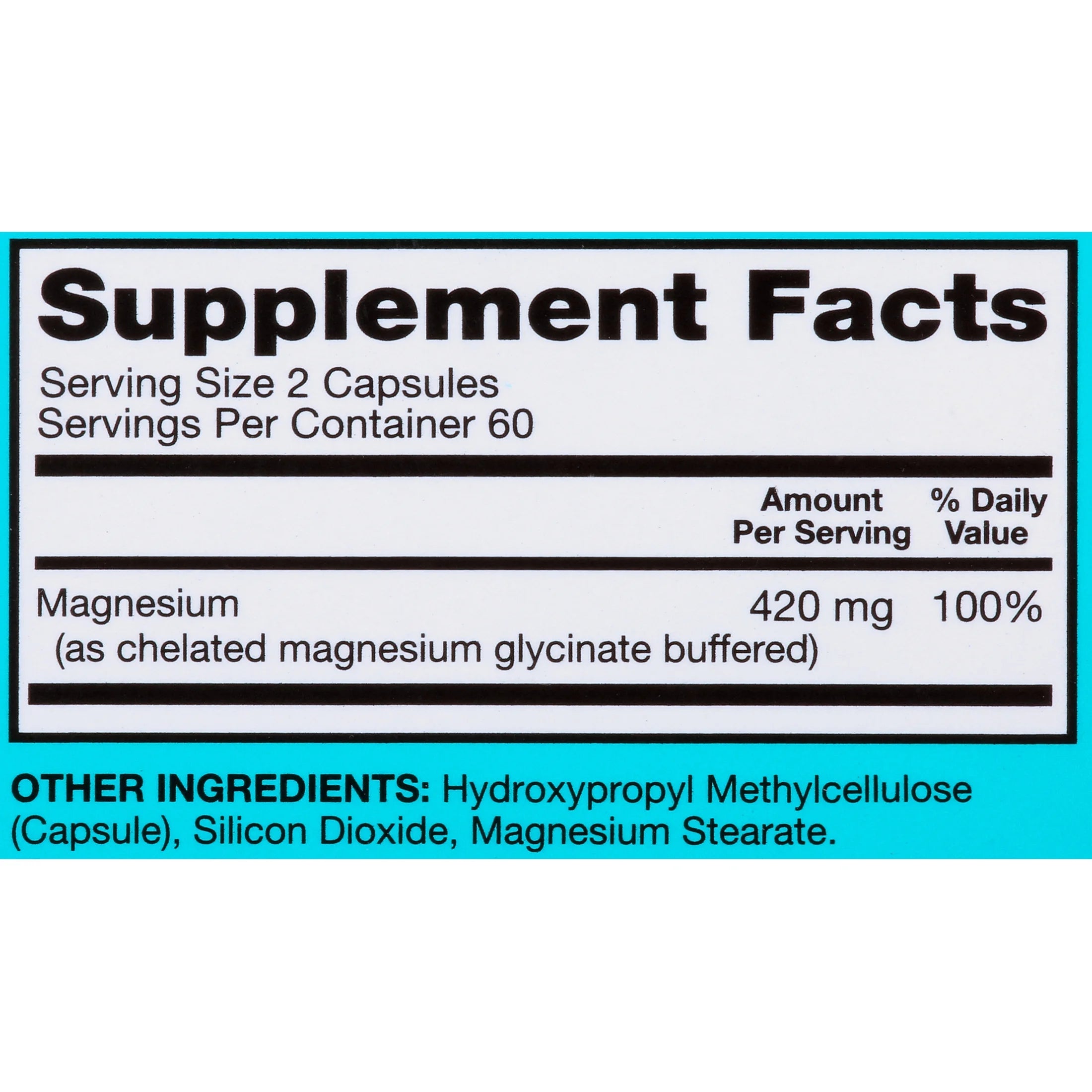 Magnesium Capsules 420Mg, High Absorption Magnesium Supplement, Extra Strength, Bone and Muscle Health Supplement, 120 Count