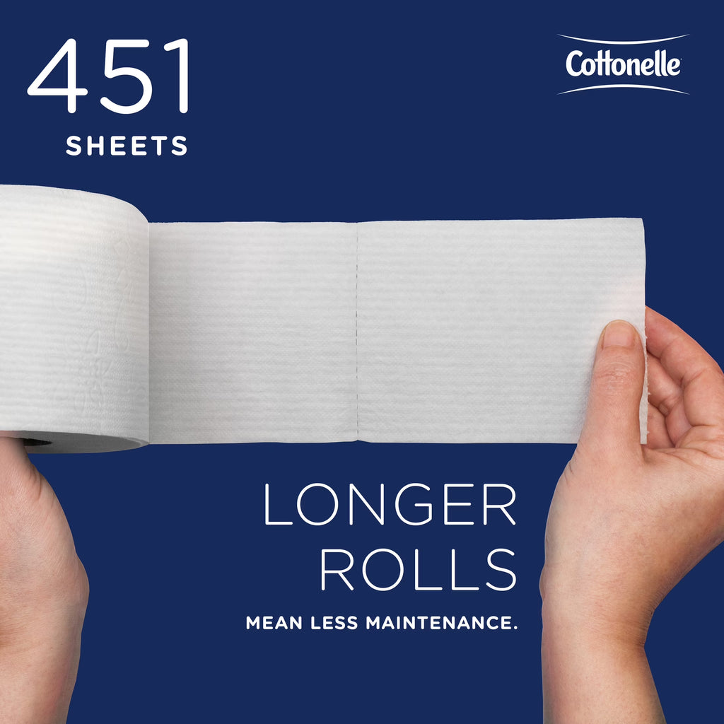 Professional Standard Roll Toilet Paper, Bulk (17713), 2-Ply, White (60 Rolls of 451 Sheets, 27,060 Sheet Total)