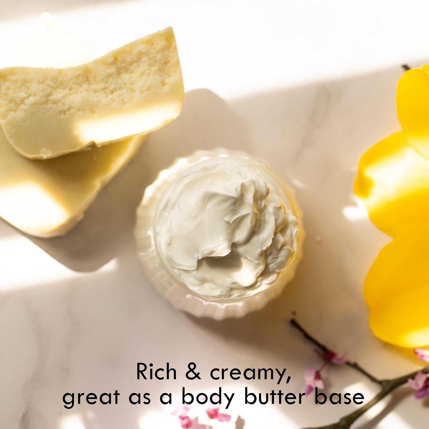 100% Pure Unrefined African Shea Butter - Premium Moisturizer for Hair and Body | Ideal for Extremely Dry Skin, DIY Lip Balm, Body Butter, Lotion, and Soap - 1Lb Bar