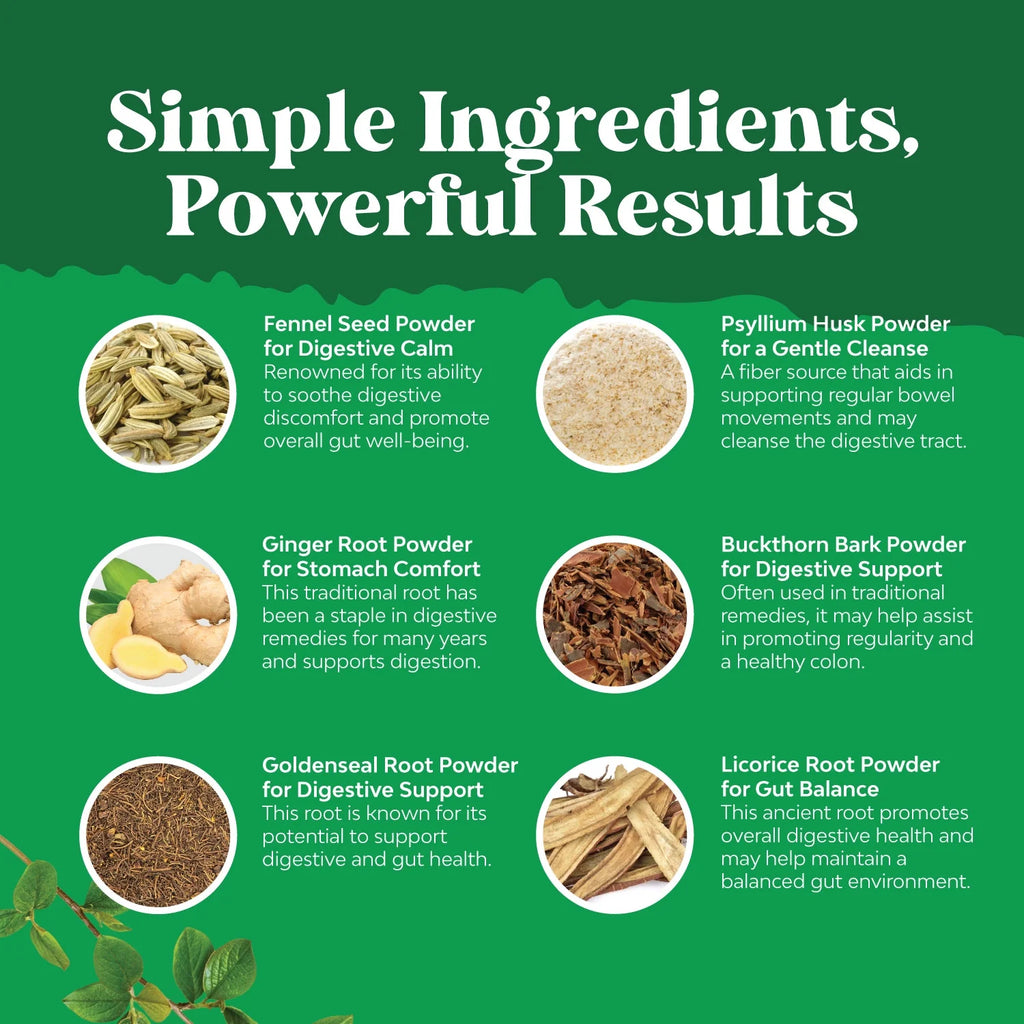 Colon Cleanser & Detox - Lactobacillus Acidophilus Probiotic Supplement Body Cleanse - Psyllium Husk Capsules Gut Health Supplement