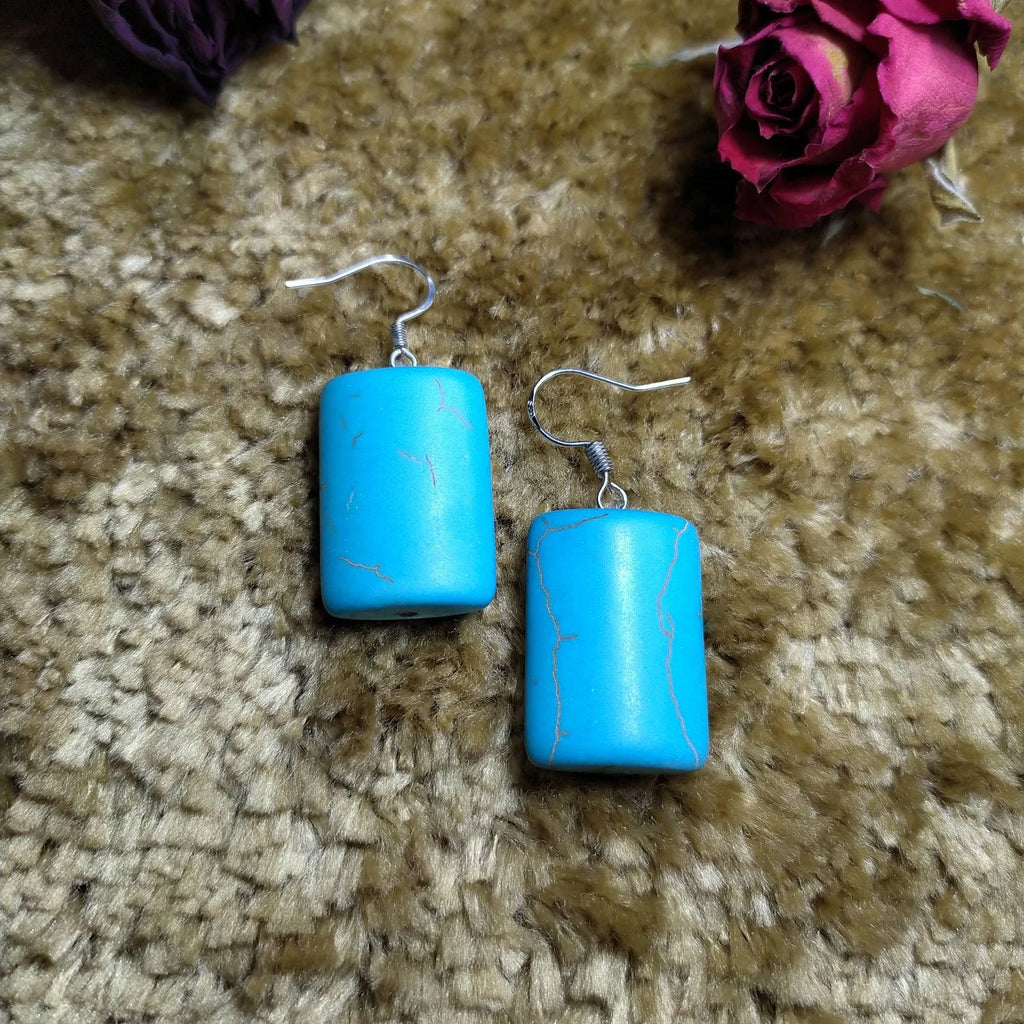 Turquoise and Sterling Silver 925, Beautiful Earrings Handmade with Love, an Exclusive Product, Valentine Day Gift Idea.