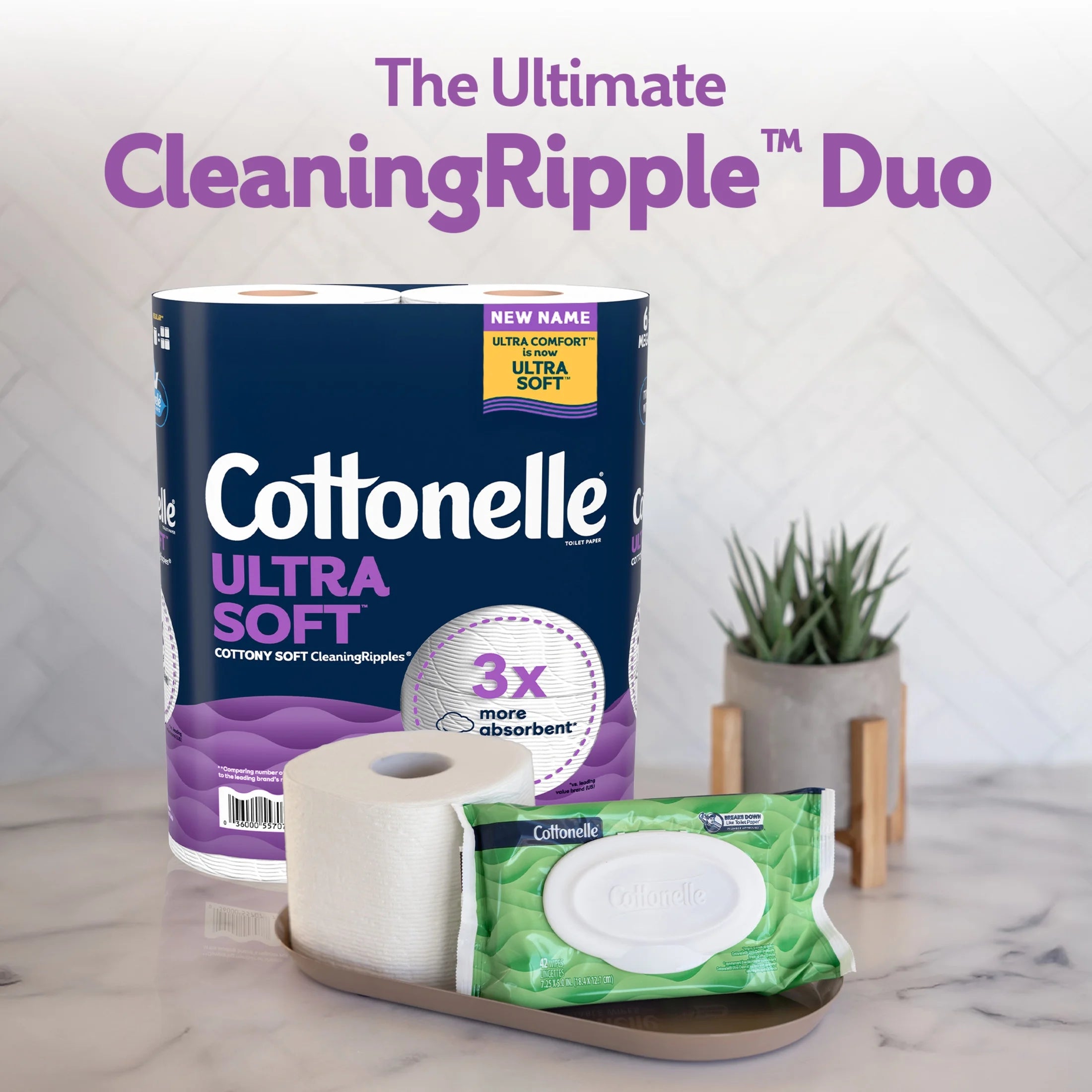 Ultra Soft Toilet Paper, Strong Toilet Tissue, 36 Mega Rolls