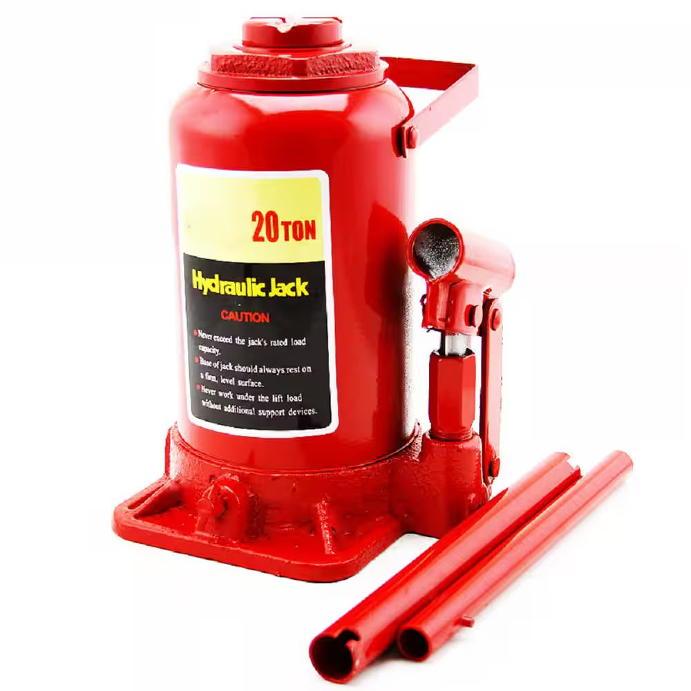 20-Ton Heavy-Duty Hydraulic Bottle Jack Automotive Tools