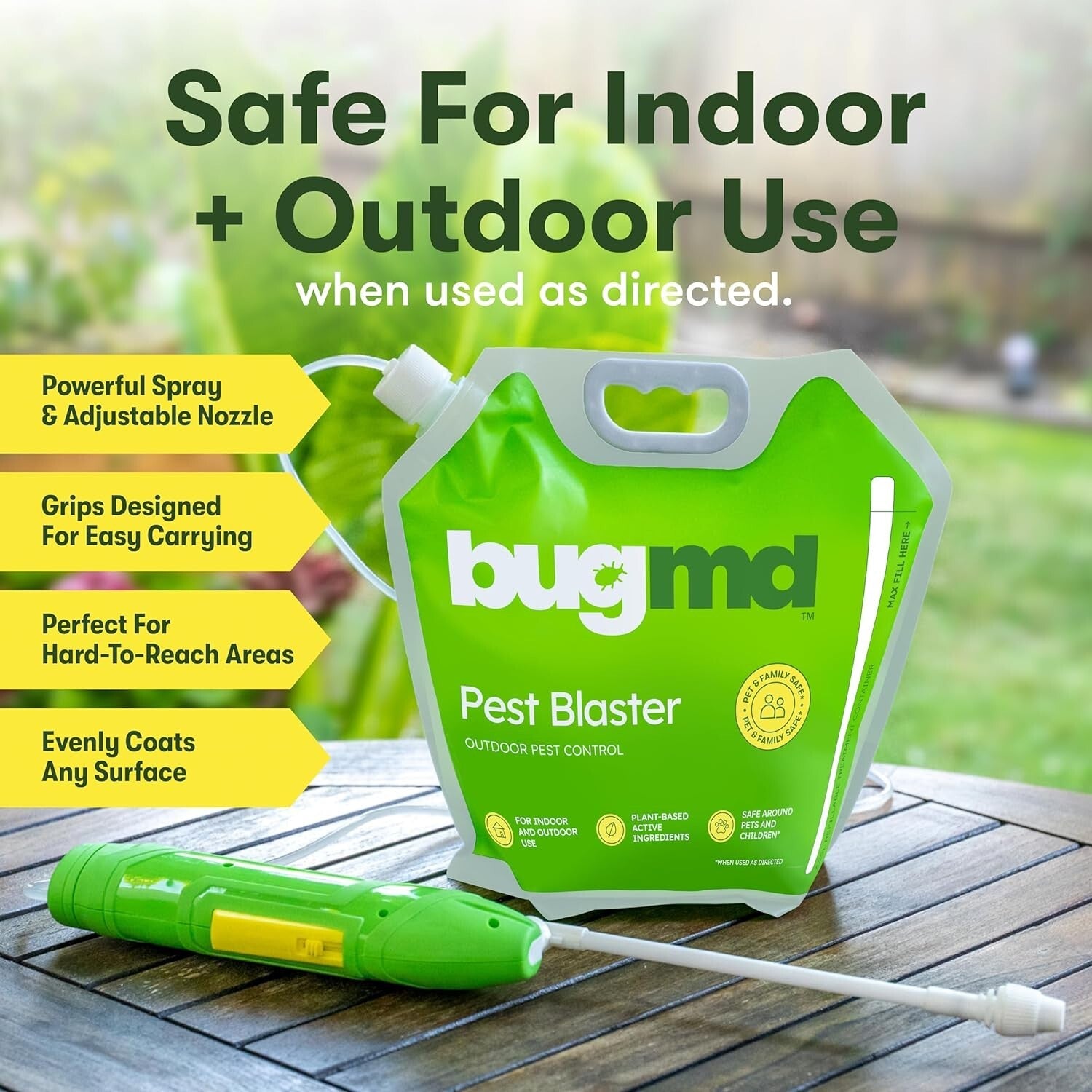 Bugmd Pest Control Essential Oil Concentrate for Home Bed Bug Spray 3.7Oz 1-2PCK