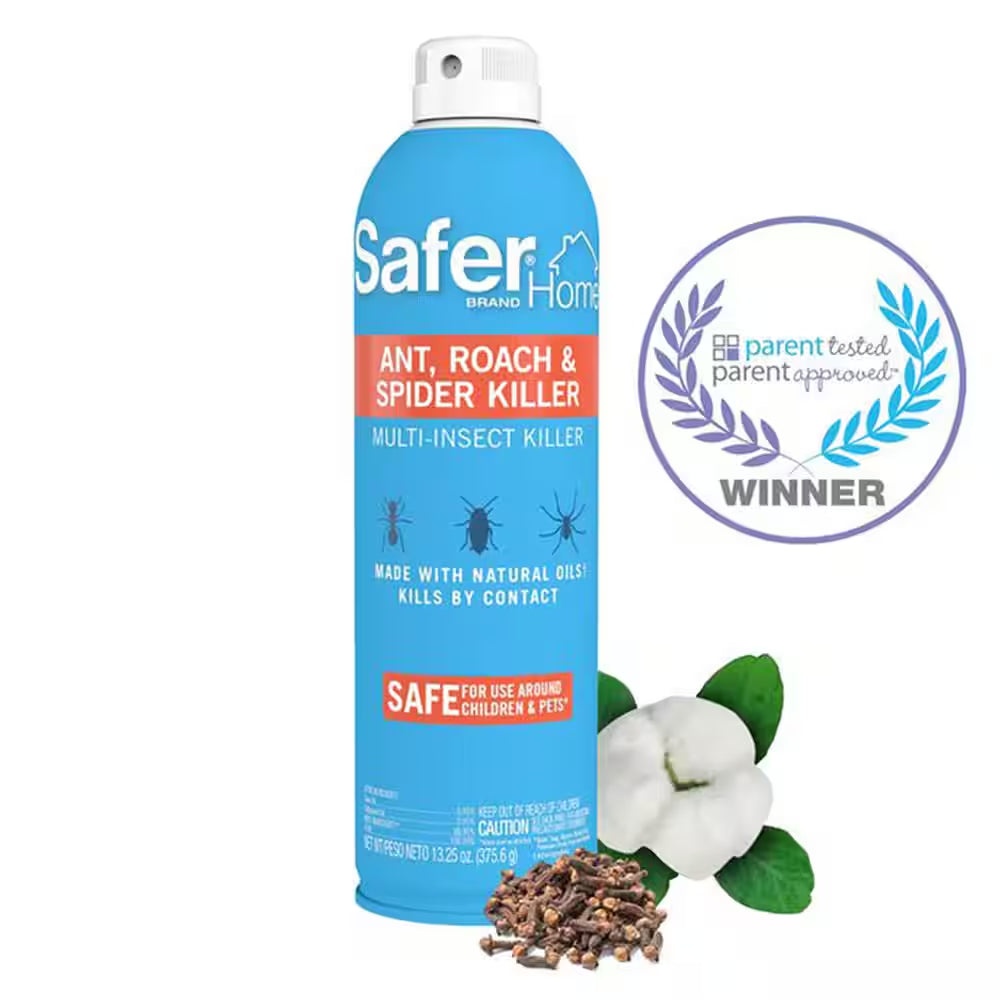 Safer Home Indoor Insect Killer Spray for Ants, Roaches, Spiders, Fleas (13 Oz. )