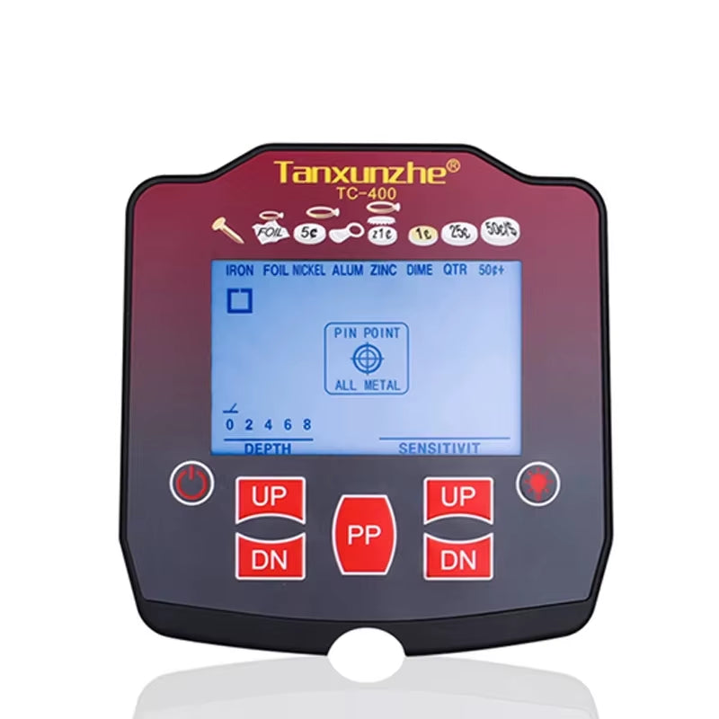 TC-400 High Sensitivity Metal Detector Waterproof Detector Metales Pinpointing Search Underground Gold for Treasure Adjustable