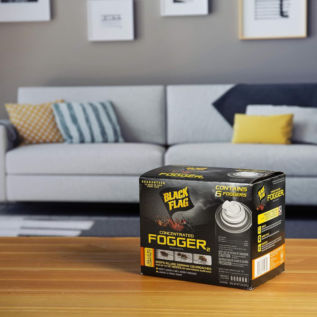 6 Can Fogger Bomb Insect Killer Bug Flies Roach Spider Indoor Bed Kill Shot Tick