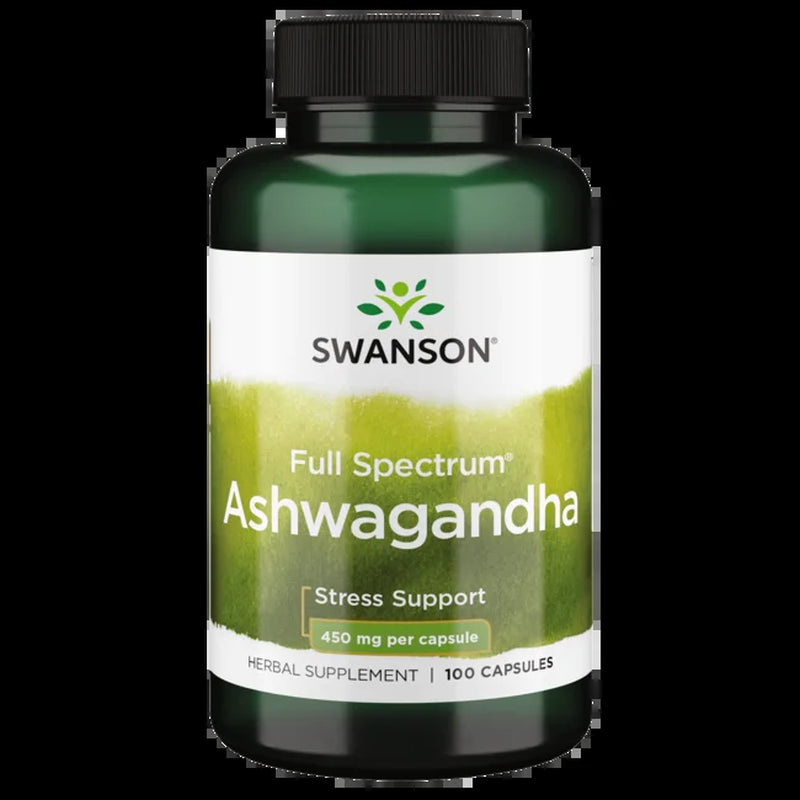 Ashwagandha Powder Supplement-Ashwagandha Root Supplement Promoting Stress Relief & Energy Support-Ayurvedic Supplement for Natural Wellness (100 Capsules, 450Mg Each)
