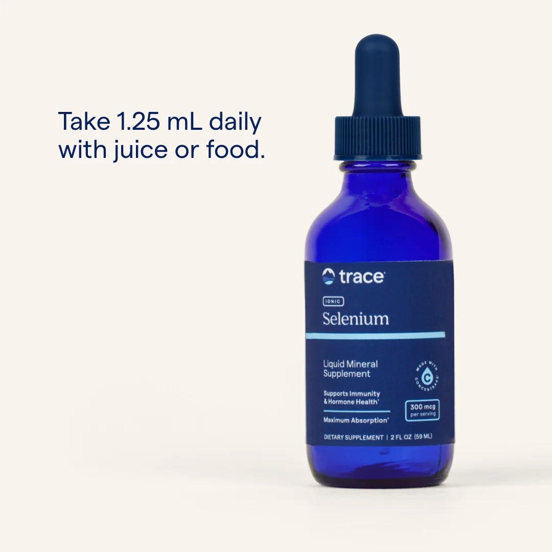 Ionic Selenium 300 Mcg - Liquid Dietary Supplement with Magnesium & Selenium - Mineral Supplement to Support Healthy Immune & Thyroid Function - 2 Fl Oz (About 48 Servings)