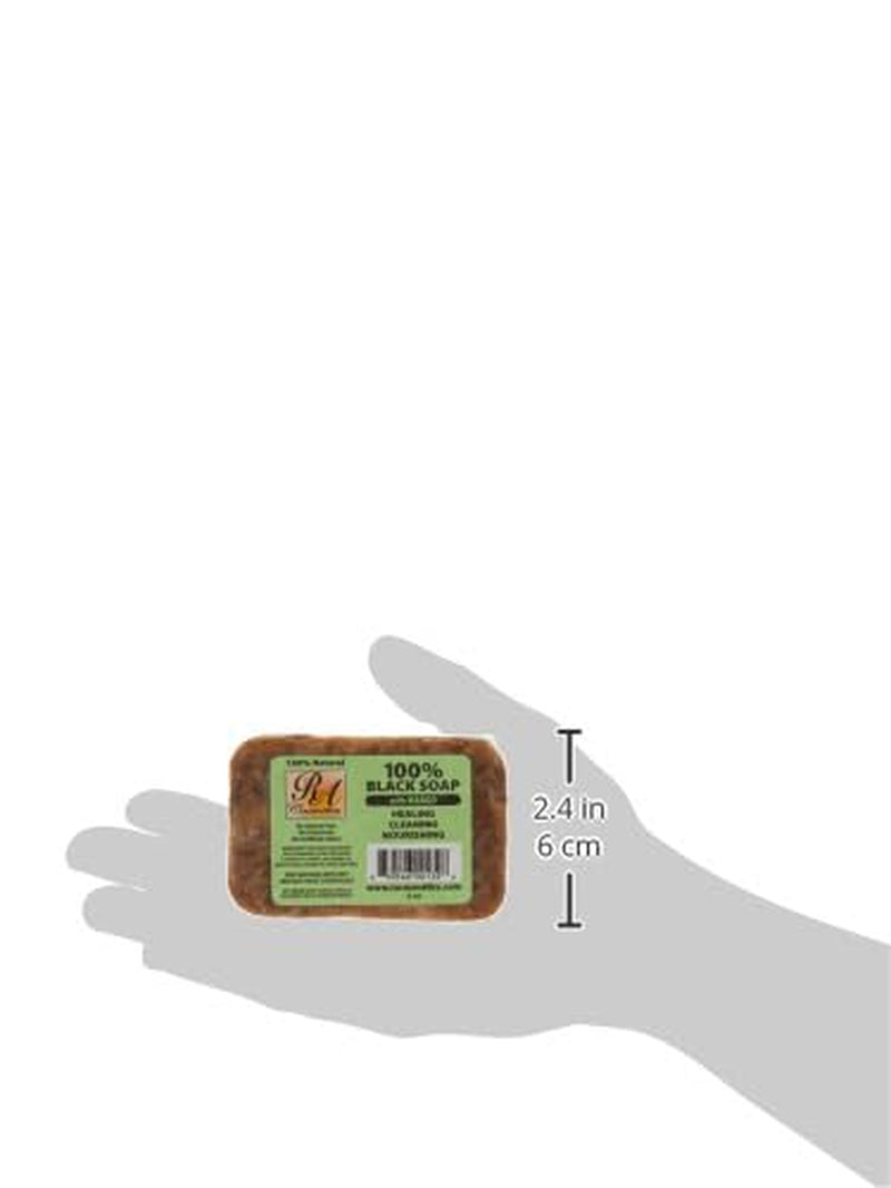 Natural African Black Soap with Mango Scent, 5 oz (141 g)