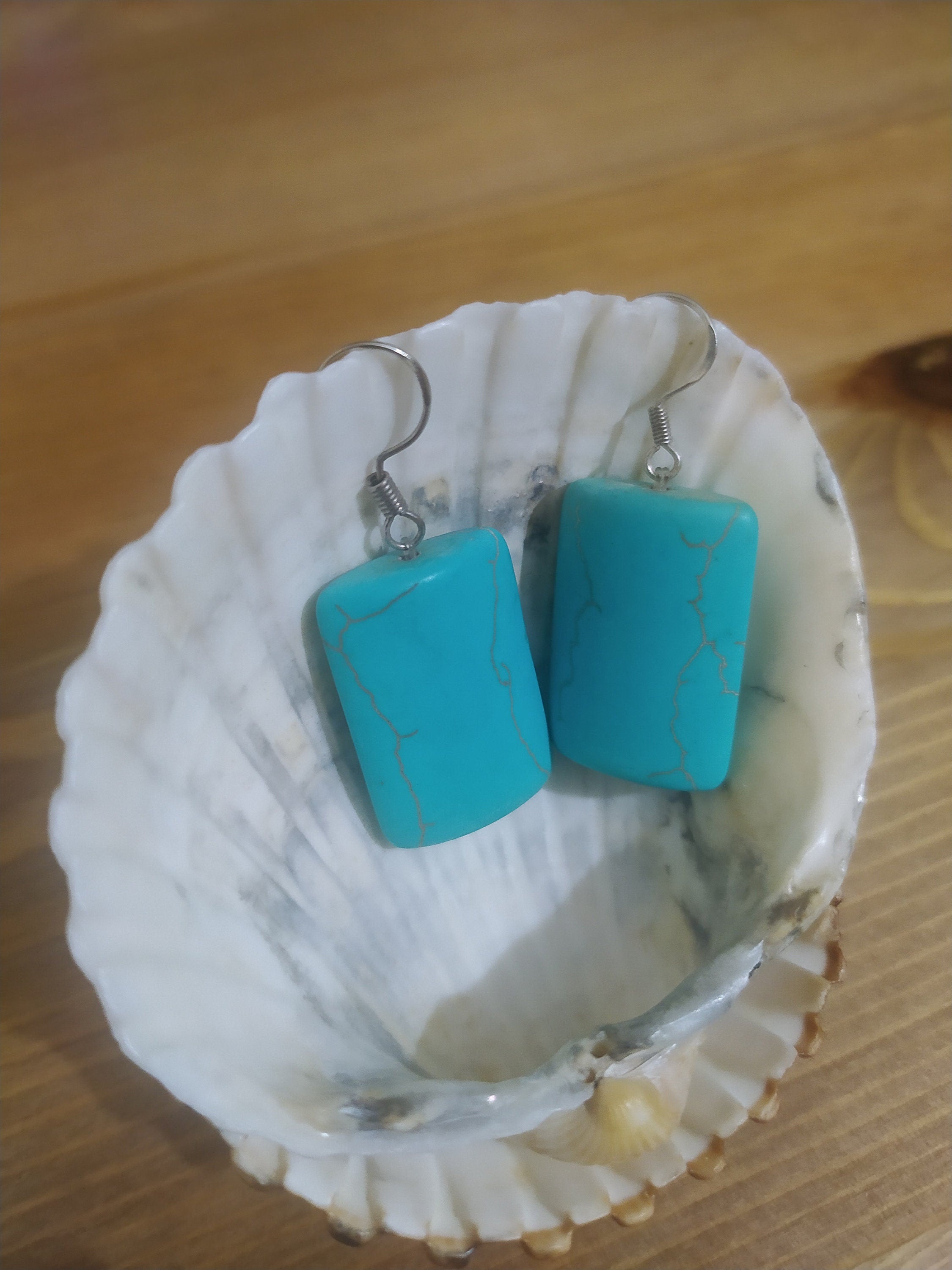 Turquoise and Sterling Silver 925, Beautiful Earrings Handmade with Love, an Exclusive Product, Valentine Day Gift Idea.