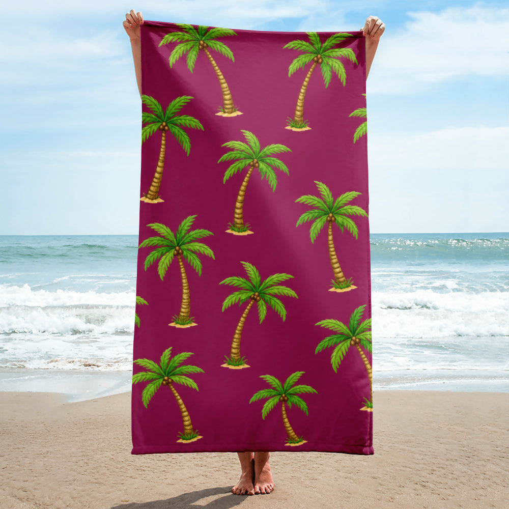 PALM TREE BEACH TOWEL